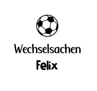 Wechselsachen Fußball Bügelbild